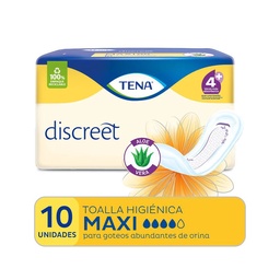 Toalla Incontinencia Tena Discreet Maxi Aloe 10 uni