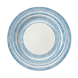 Plato Playo Corona 24.2 cm Trazos Azul