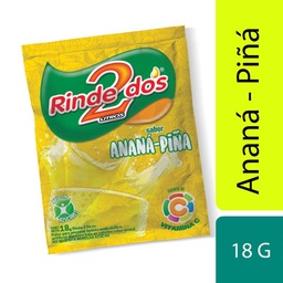 Jugo en Polvo Rinde Dos Ananá 18 g.