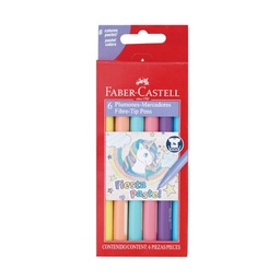 Marcadores Faber Castell Fiesta Pastel 6 u.