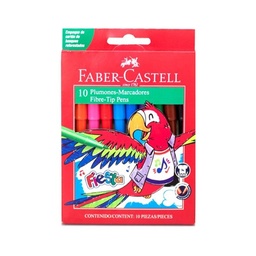 Marcador Escolar Faber Castell Fiesta x 10 uni