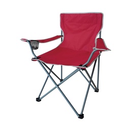 Silla de Camping Escape Plegable con Apoyabrazos Roja