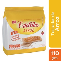 Tostadas de Arroz Criollitas Sin Tacc 110 g.