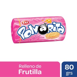 Galletitas Polvorita Vainilla Rellenas Frutilla 81 g.