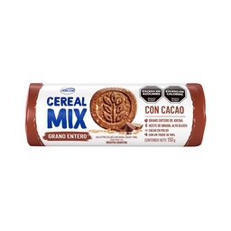 Galletitas Dulces Cereal Mix Sabor Cacao 150 Grs