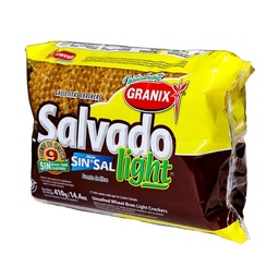 Galletitas Crackers Granix Salvado Light Sin Sal 410 g.