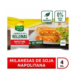 Milanesa de Soja Granja Del Sol Rellena Napolitana 380 g.