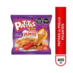 Bocaditos de Pollo Patitas Sabor Picante Dp 400 Grs