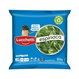 Espinaca Congelada Lucchetti en Bolsa 800 g.