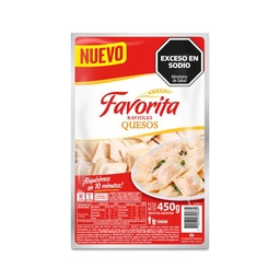 Ravioles de Queso Favorita 450 g.