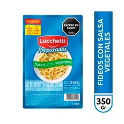 Fideos Preparados Mix de Vegetal Lucchetti 350 grm