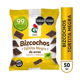 Bizcochos de Arroz Dulce Gallo Snacks Tortita Negra 50 g.