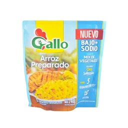 Arroz Preparado Bajo Sodio Gallo Selec Dp 240 g.