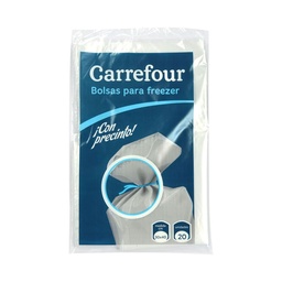 Bolsas para Freezer Carrefour 30 x 40 cm 20 u.