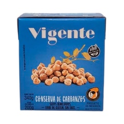 Garbanzos Secos Remojados Vigente Tetra 340 g.