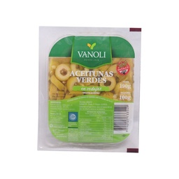 Aceitunas Verdes en Rodajas Vanoli 100 g.