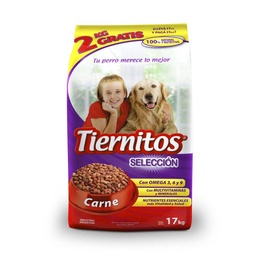 Alimento para Perros Tiernitos 17 kg. Adultos Carne