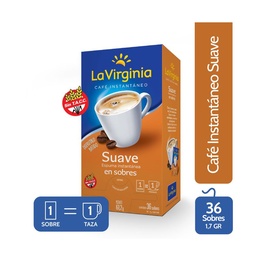 Café Instantáneo La Virginia Suave 1.7 g. x 36 uni