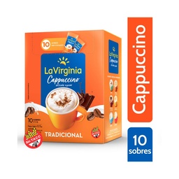 Cappuccino La Virginia Instantáneo en Sobre 12.5 g.