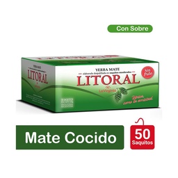 Mate Cocido en Saquitos Ensobrados Litoral 25 uni