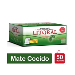 Mate Cocido Sin Ensobrar Litoral 50 uni