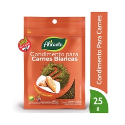 Condimento para Carne Blancas Alicante en Sobre 25 g.