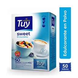 Edulcorante Tuy Sweet Equilibrado Sobre x 50 uni