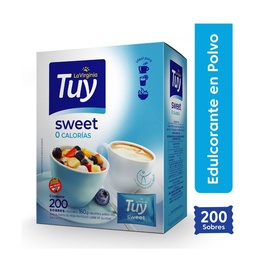 Edulcorante Tuy Sweet Equilibrado Sobre x 200 uni