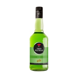 Licor Tres Plumas de Kiwi 700 cc.