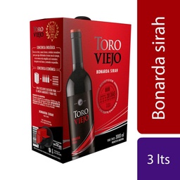 Vino Tinto Toro Bonarda Sirah Viejo Bib 3 l.