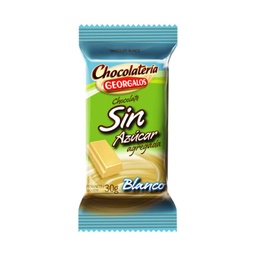 Chocolate Blanco Georgalos Sin Azúcar 30 g.