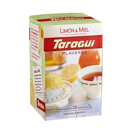 Té en Saquitos Taragüi Placeres con Limón y Miel 20 u.