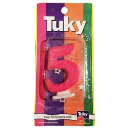 Vela Tuky Flúor Nº 5 1 u.