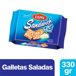 Galletitas Sandwich Leiva 110 g. x 3 uni