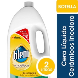 Cera Líquida Pisos Cerámicos Blem Incoloro Botella 2 l.