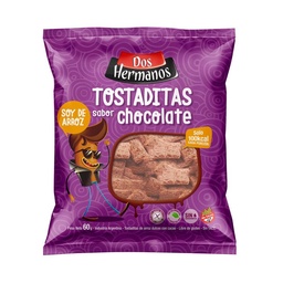 Tostaditas de Arroz Dos Hermanos Chocolate 60 g.