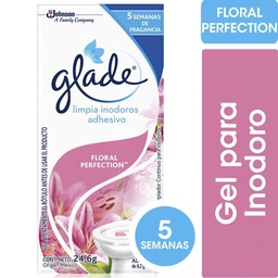 Limpiador Adhesivo para Inodoro Glade Floral 24 g.