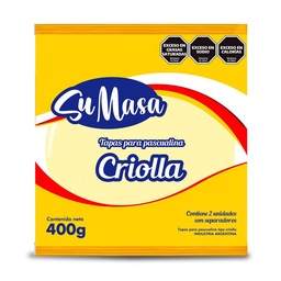 Tapa para Pascualina Su Masa Criolla 400 g.