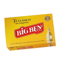 Té en Saquitos Big Ben x 100 uni