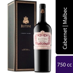 Estuche Vino Tinto Rutini Cabernet-malbec 750 cc.