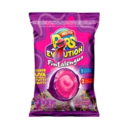 Chupetin Relleno Uva Mr Pops Pintalengua 432 g.