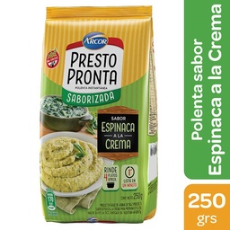 Polenta Presto Pronta Espinaca Sin Tacc 250 g.