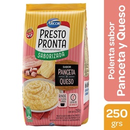 Polenta Presto Pronta Panceta y Queso Sin Tacc 250 g.