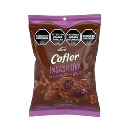 Pasas de Uva Bañada en Chocolate Cofler 100 g.