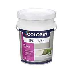 Pintura Latex Interior Blanco Mate Emocion 20 lts Colorin