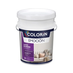 Pintura Latex Int. Blanco Satinado Emocion 20 lts Colorin