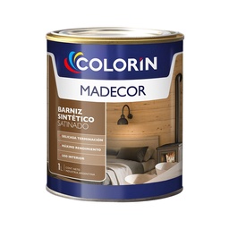 Barniz Sintetico Satinado Madecor Maderas Interior 1 lt