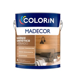 Barniz Sintetico Satinado Madecor Maderas Interior 4 lt