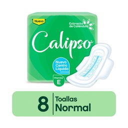 Toalla Femenina Calipso Normal con Calendula 8 uni