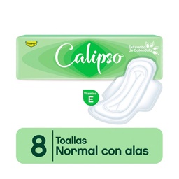 Toalla Femenina Calipso Plana con Alas con Calendula 8 uni